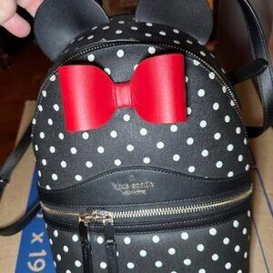 Kate Spade x Disney Minnie Mouse Polka Dot Mini Backpack 🎀🐭
